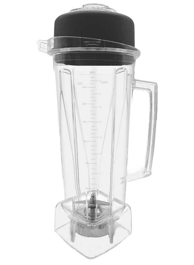 Bxmgr Blender Pitcher 64oz, Clear, Compatible With C-Series 5200 E310 Vm0101 Vm102b Vm0197 Pro 300 etc Blender, Replace For 15856 5000 5200 001195 6300 etc Pitcher/Container/Cup, 3 Years Warranty - Image 1